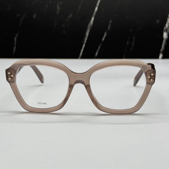 NEW CL50100I 045 CELINE EYEGLASSES WOMEN SHINY HAZELNUT EYEWEAR CELINE CL 50100I - Picture 3 of 11